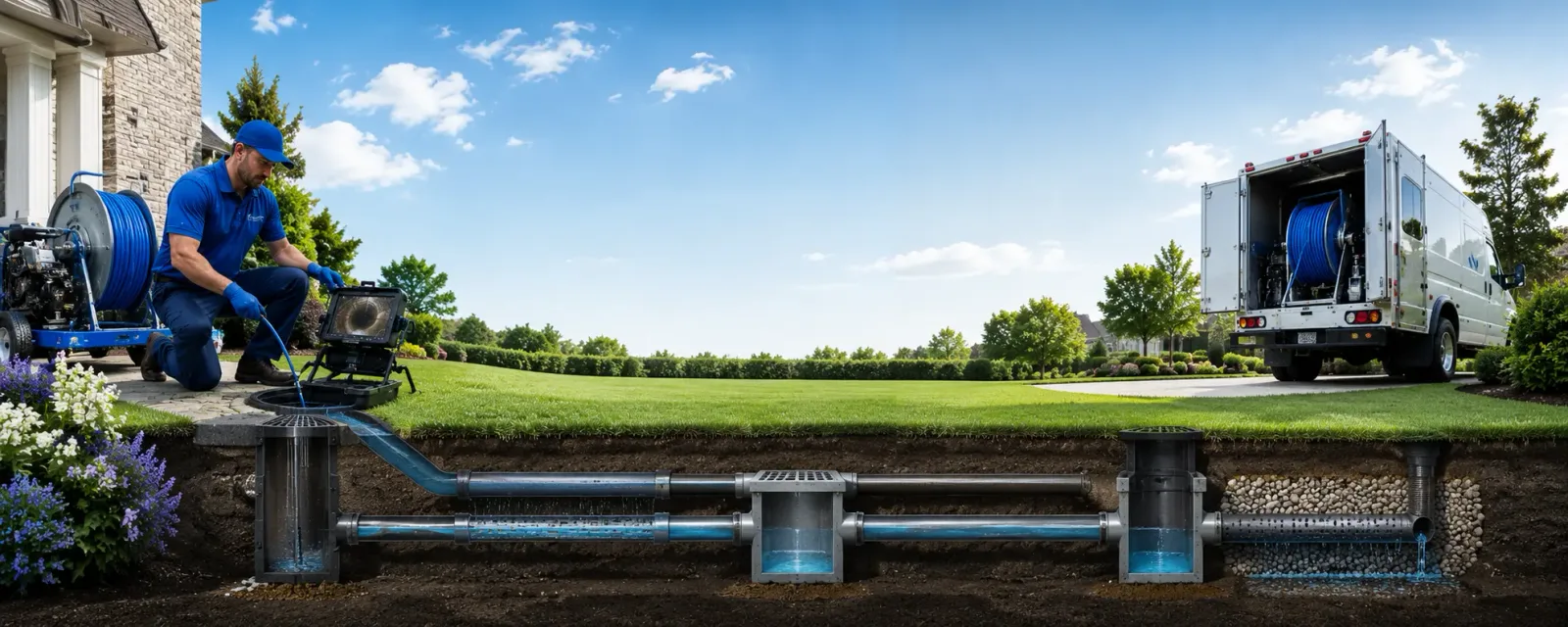 Outdoor drain cleaning information for Mertzon, TX
